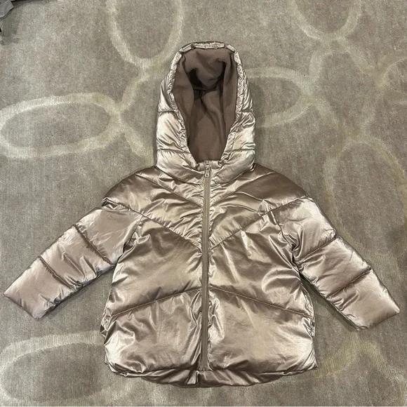 Mayoral Girl’s Rose Gold Puffer Coat
